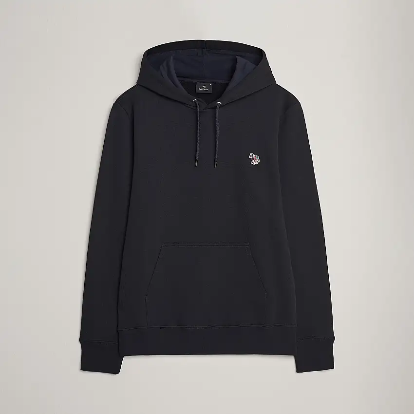 Zebra Organic Cotton Hoodie Black