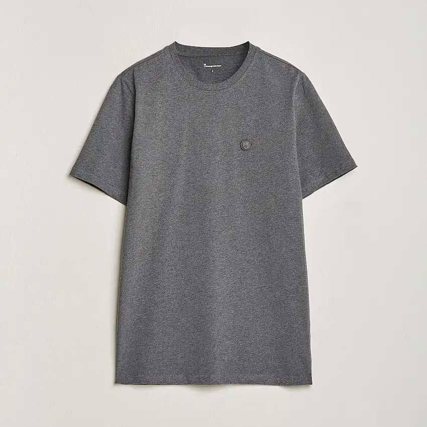 Loke Badge T-Shirt Dark Grey Melange