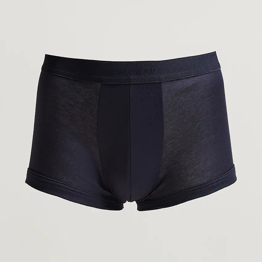 Sea Island Cotton Boxer Briefs Navy