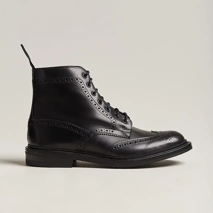 Stow Dainite Country Boots Black Calf