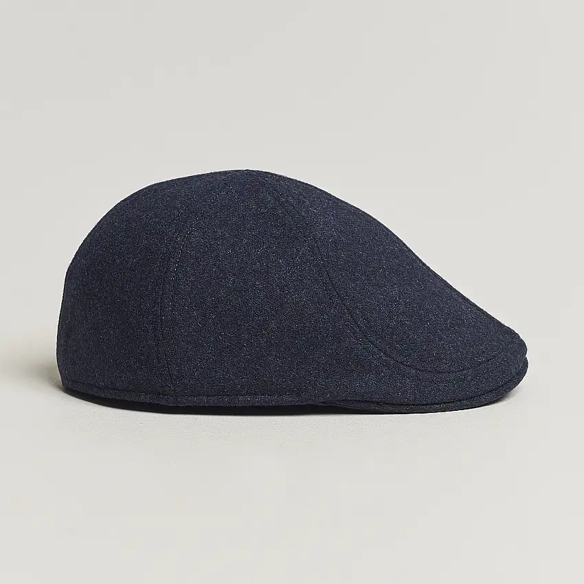 Pub Cap Melton Wool Blue Melange