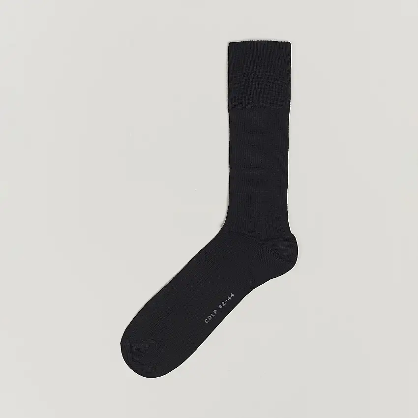 Cotton Rib Socks Black
