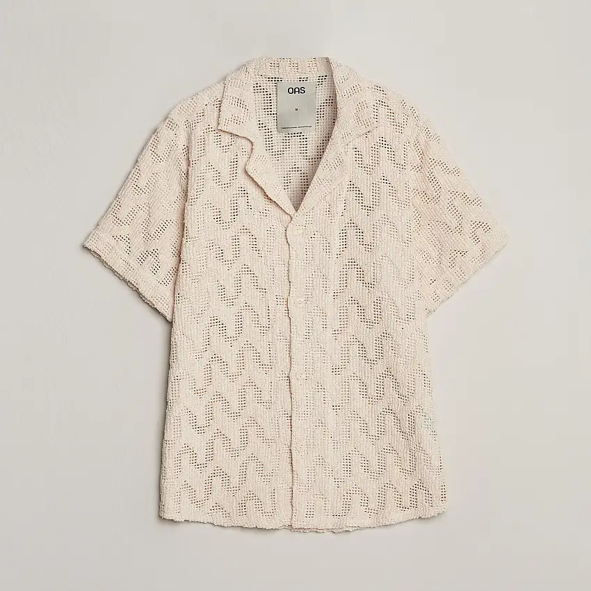 Atlas Cuba Crochet Shirt Off White