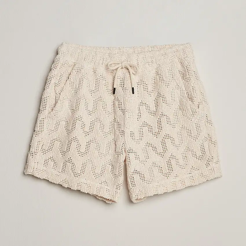 Atlas Cuba Crochet Shorts Off White