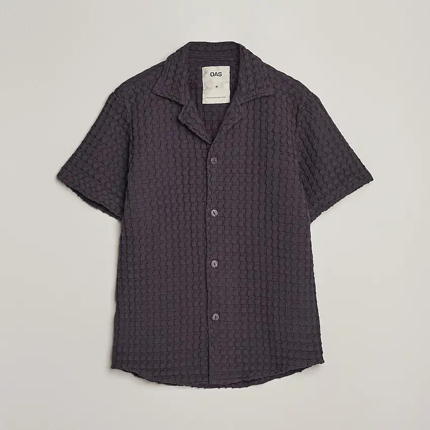 Cuba Waffle Shirt Nearly Black
