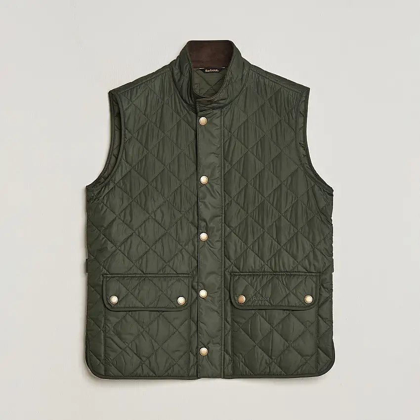 New Lowerdale Quilted Gilet Sage Green