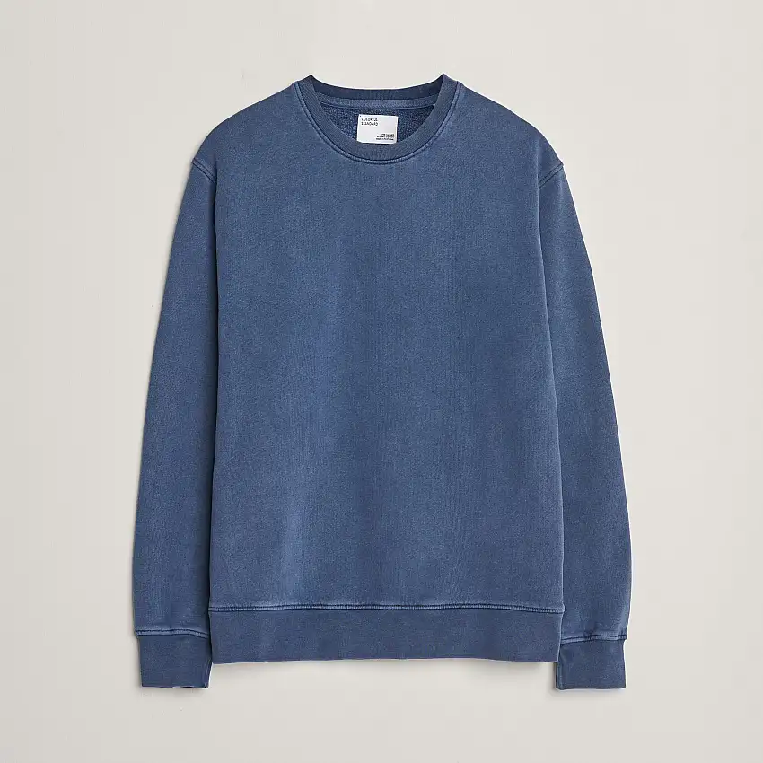 Classic Organic Crew Neck Sweat Neptune Blue