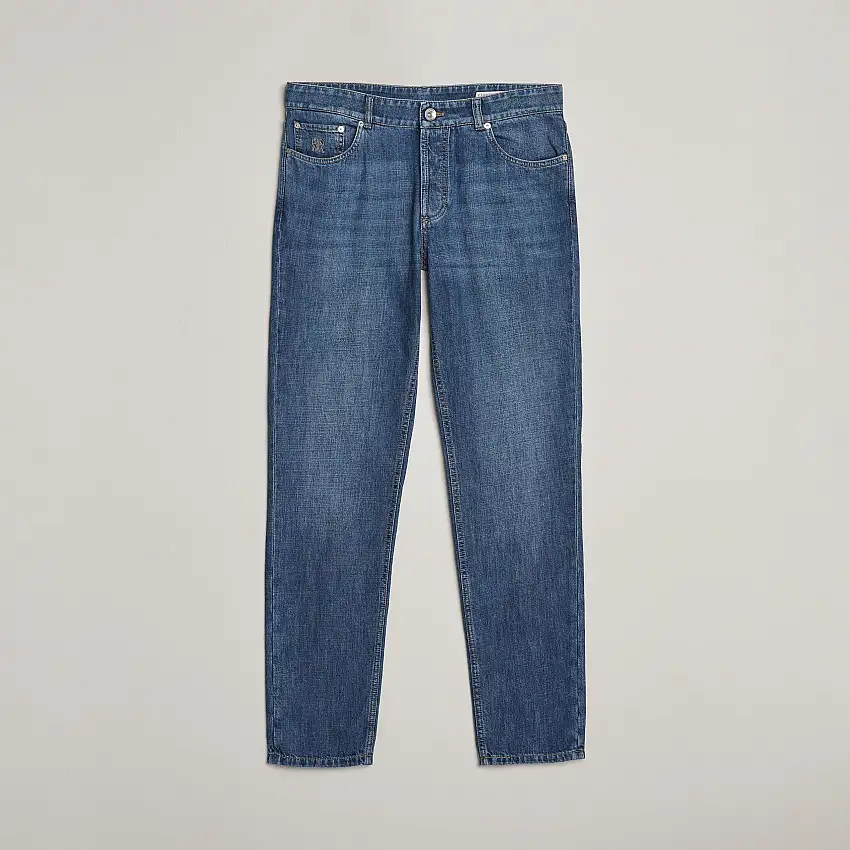 Traditional Fit Jeans Dark Blue Wash