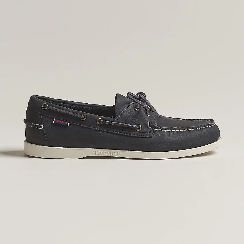 Dockside Nubuck Boat Shoe Blue Navy