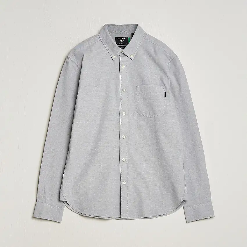 Cotton Stretch Oxford Shirt Medium Grey Heather