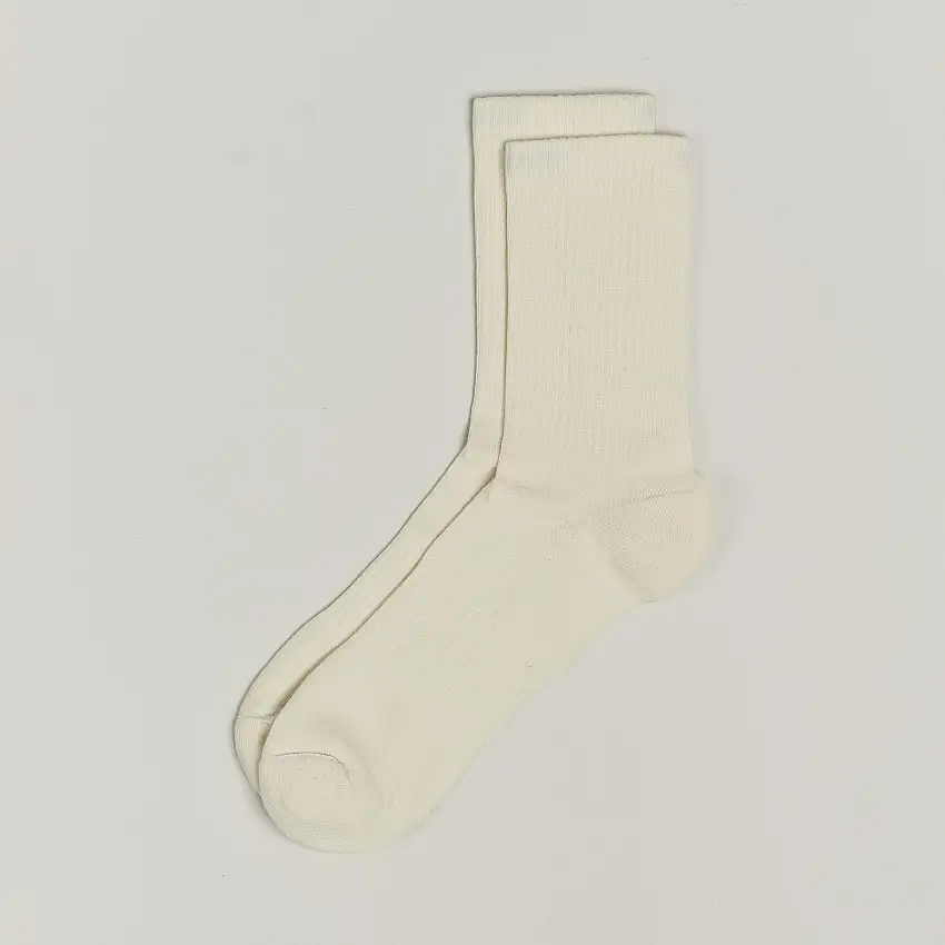 Crew Cotton Socks White
