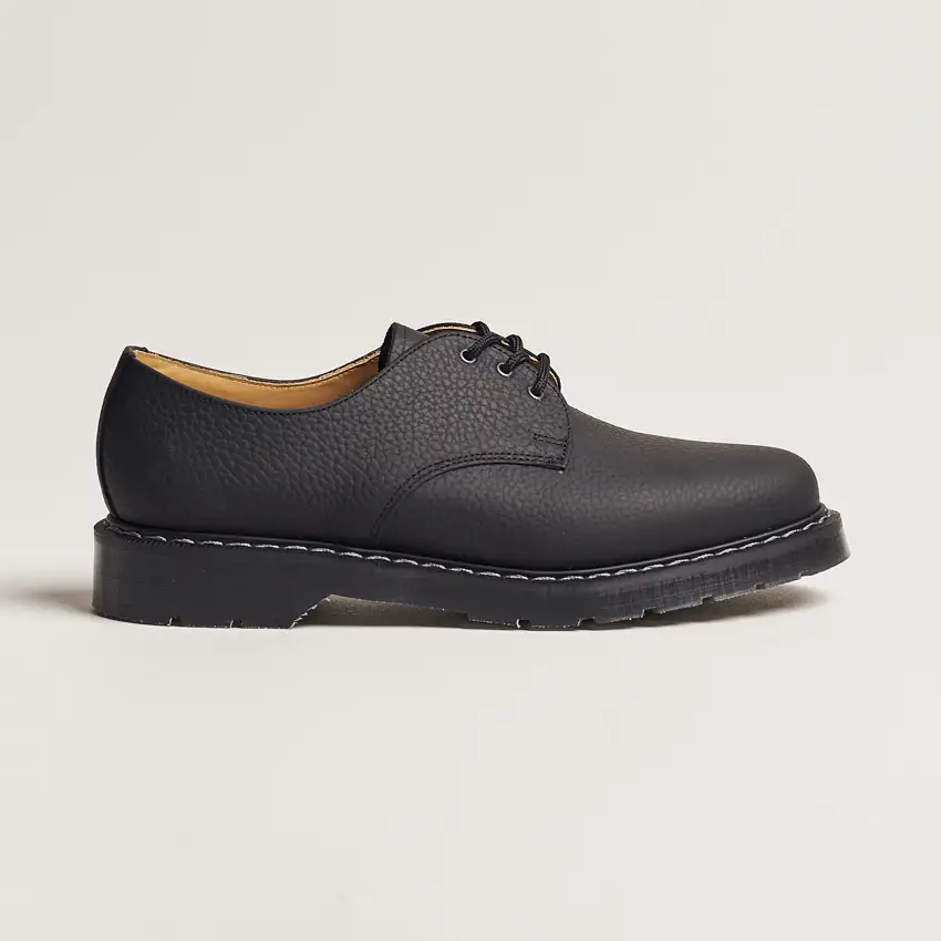 3 Eye Gibson Shoe Black Grain