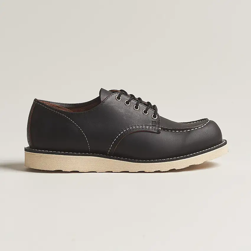 Moc Toe Oxford Black Prairie Leather