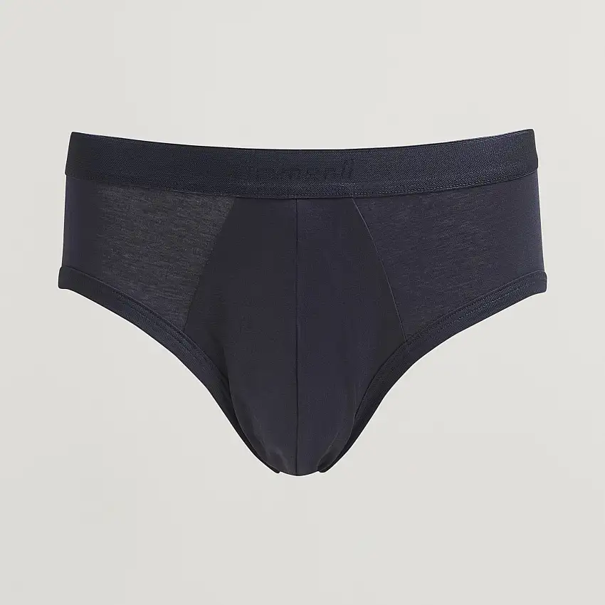 Sea Island Cotton Briefs Navy