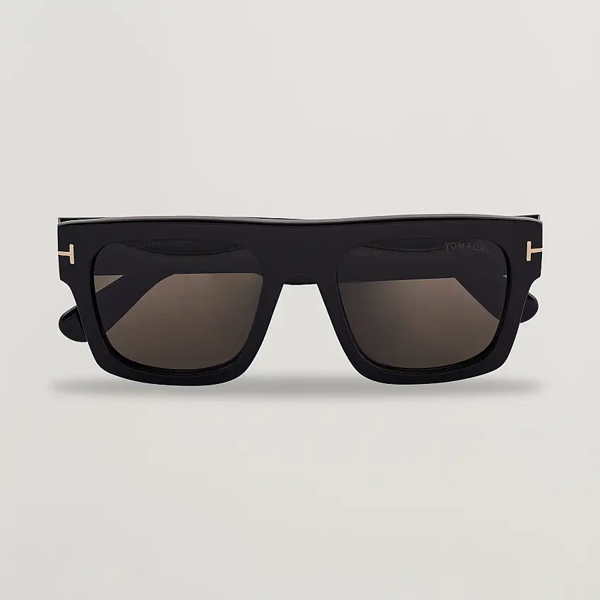 Fausto FT0711 Sunglasses Black/Smoke