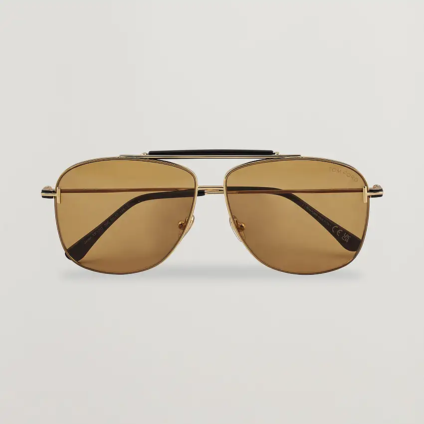 Jaden FT1017 Metal Sunglasses Gold/Brown