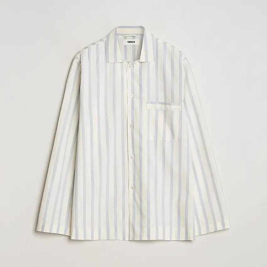 Poplin Pyjama Shirt Needle Stripes
