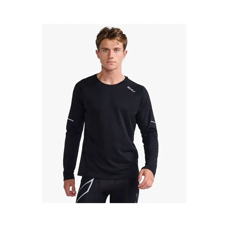 2XU Aero Long Sleeve Black/Silver Reflective