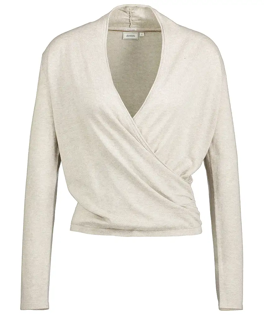 Boomerang Sarali Wrap Sweater - Beige