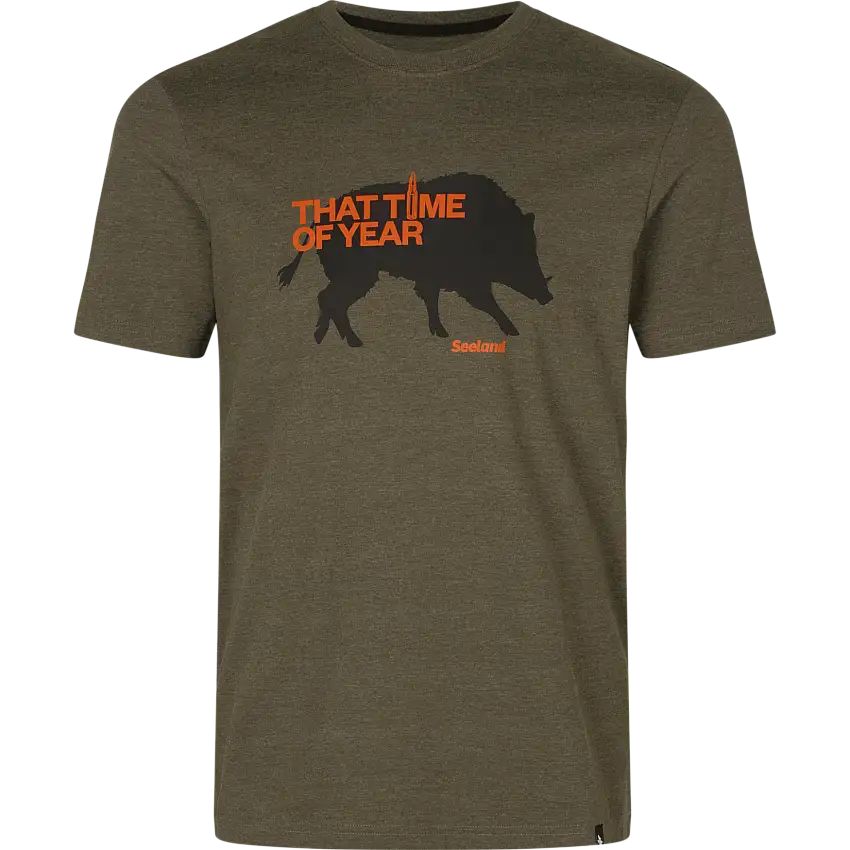 Seeland Men's That Time T-Shirt Pine Green Melange