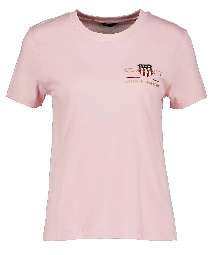 Gant Archive shield ss t-shirt - Rosa