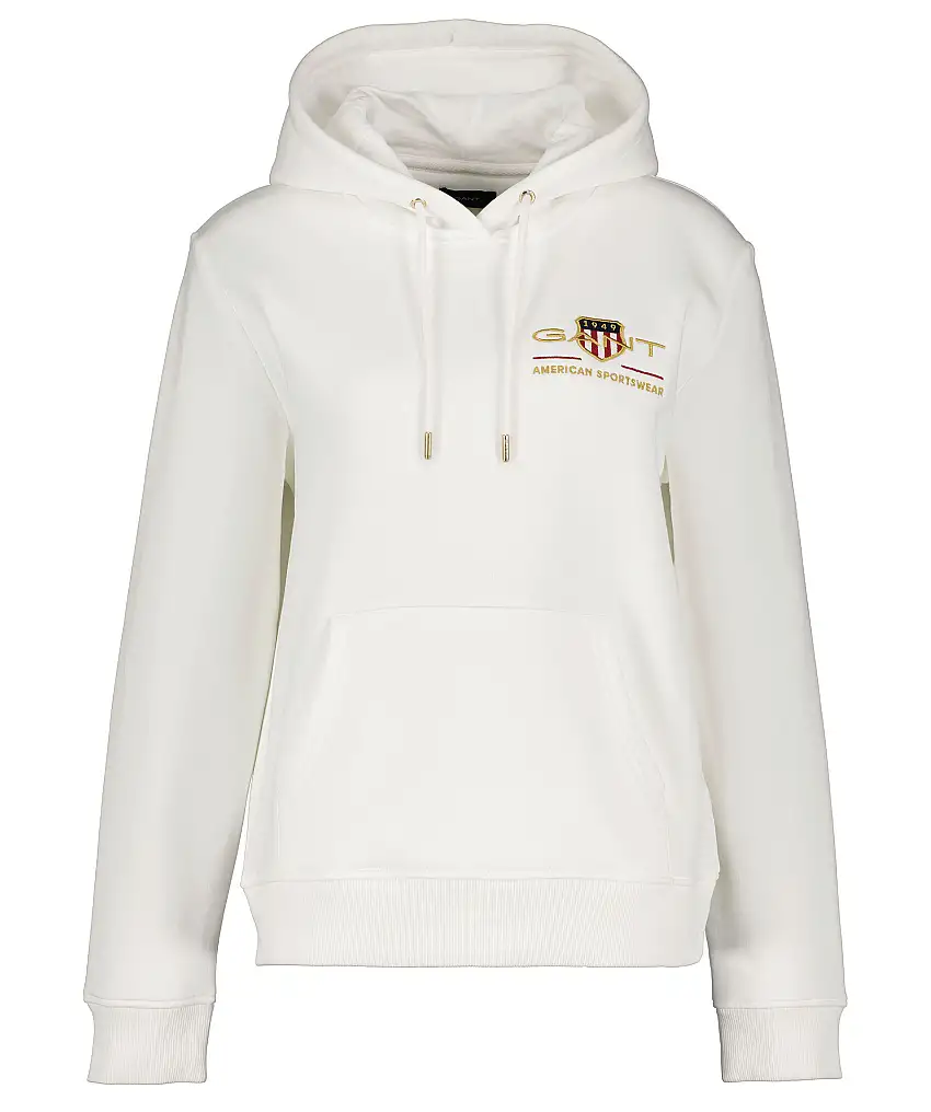 Gant Medium archive hoodie - Vit