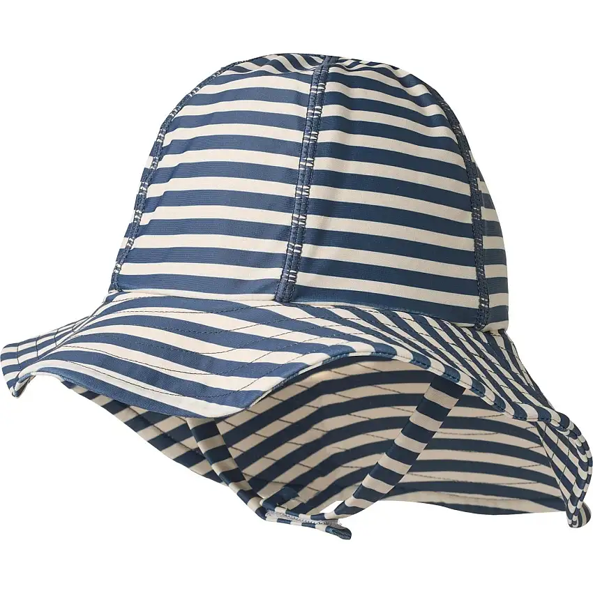 Wheat Blue Stripe Uv Sun Mössa Bora