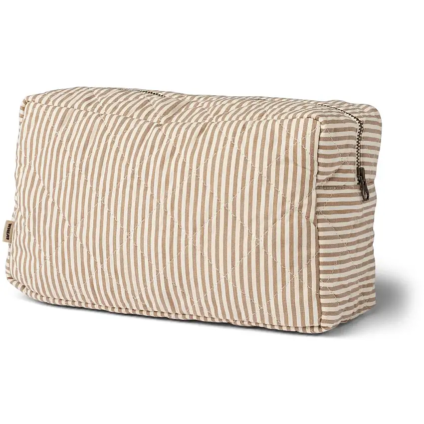 Wheat Cappucino Stripe Wash Väska Large Ziggi