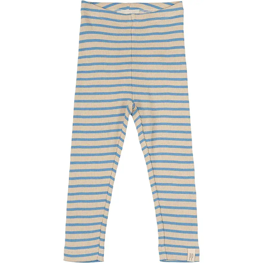 Petit Piao Allure Blue/Dark Off White Leggings Modal Striped