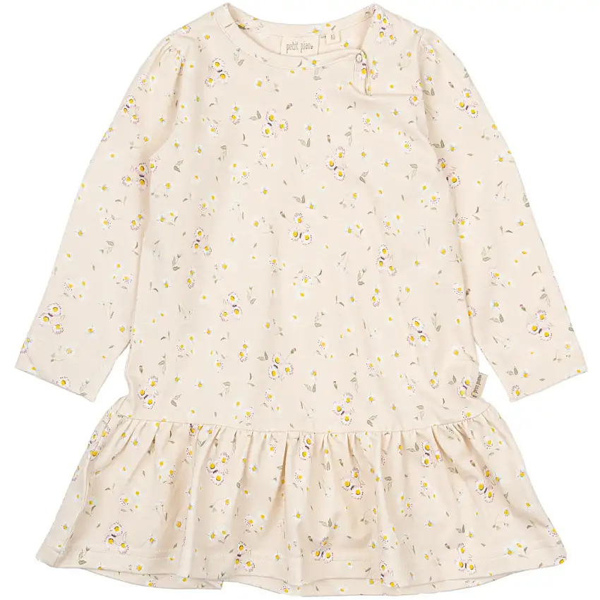 Petit Piao Bellis Aop Klänning L/S Gather Printed