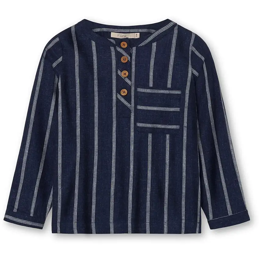 Fliink Insignia Blue / Sandshell Vira Ls Skjorta