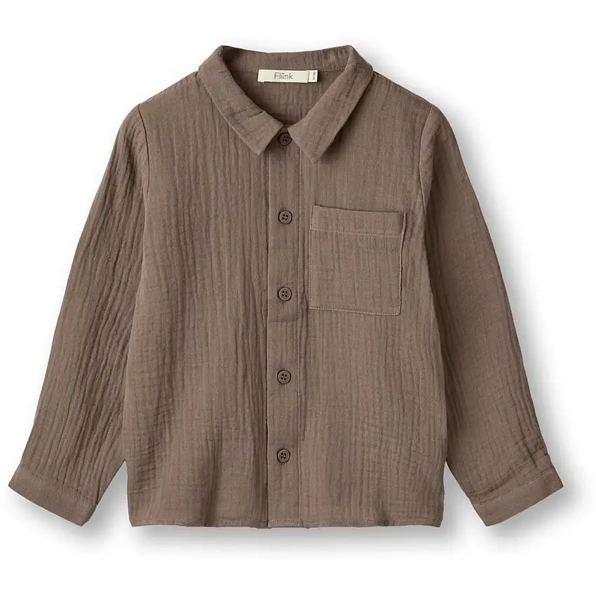 Fliink Pine Bark Elmo Ls Skjorta