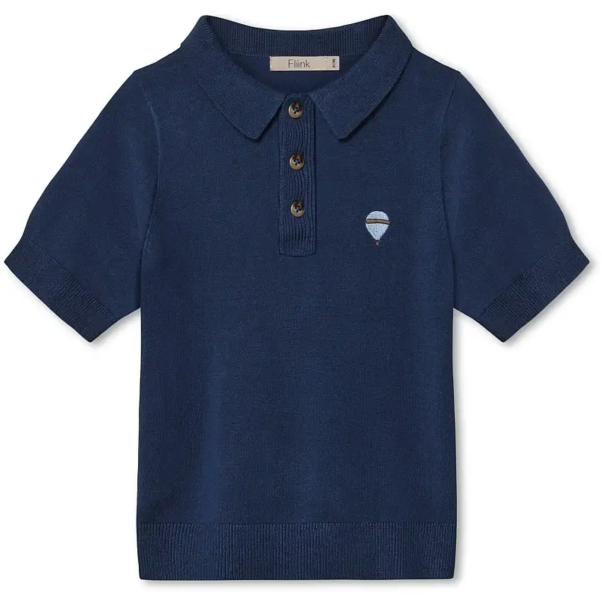 Fliink Insignia Blue Favo Ss Pikétröja