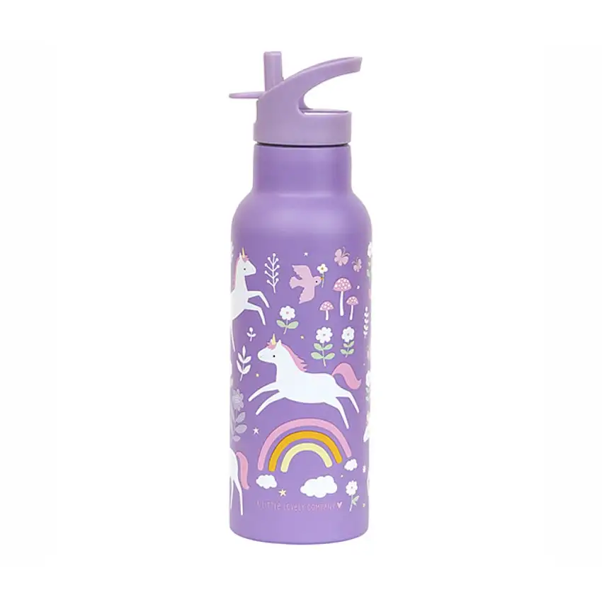 A Little Lovely Company Unicorn Dreams Xl Rostfritt Stål Vattenflaska