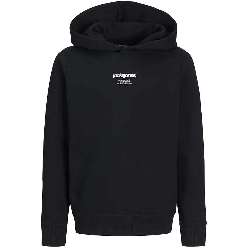 Jack & Jones Junior Black Tarmac Camo Back Print Hoodies