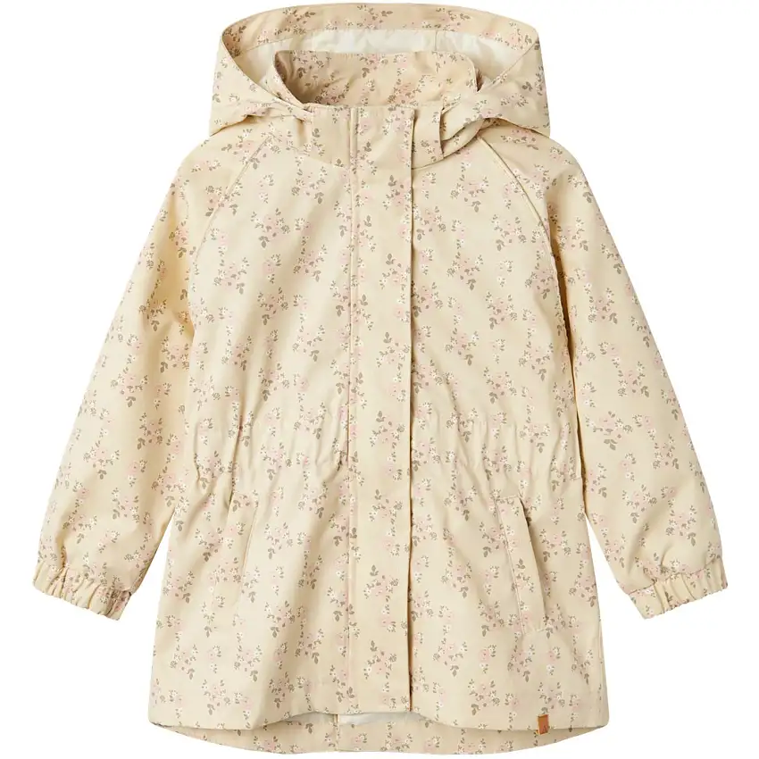 Lil'Atelier Bleached Sand Gerda Long Jacka AOP Fo