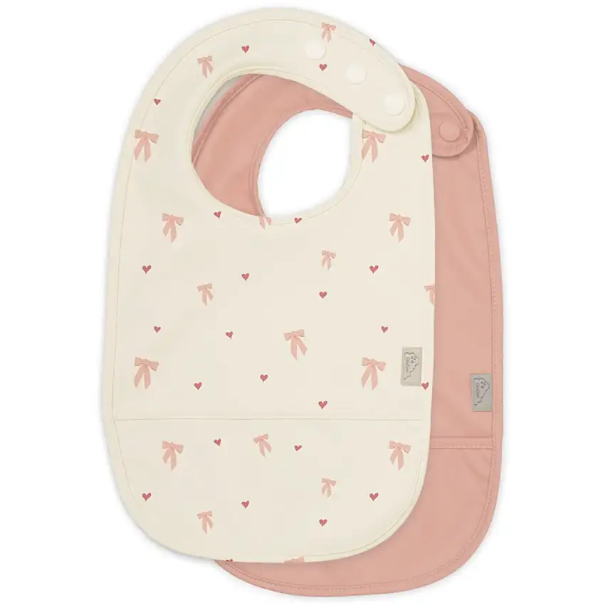 Cam Cam Copenhagen Bows Haklapp med ficka 2-pack