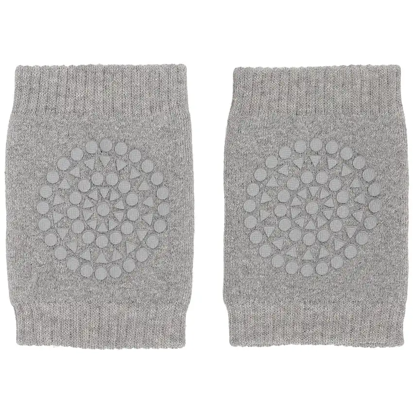 Gobabygo Grey Melange Crawling Knäskydd Ekologisk Frotté Bomull