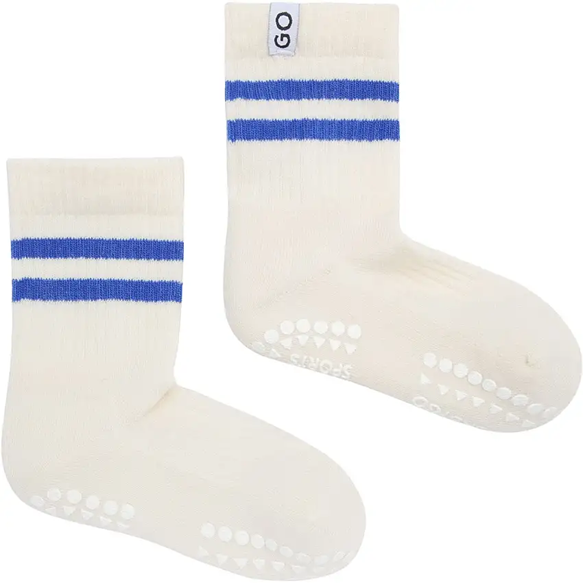 Gobabygo Blue Non-Slip Sport Strumpor