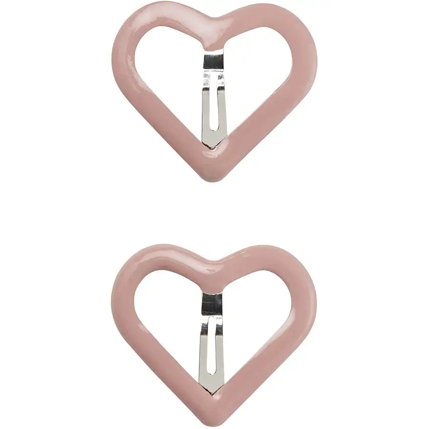 Lil'Atelier Peach Whip Olina 2-Pack Hårklämmor