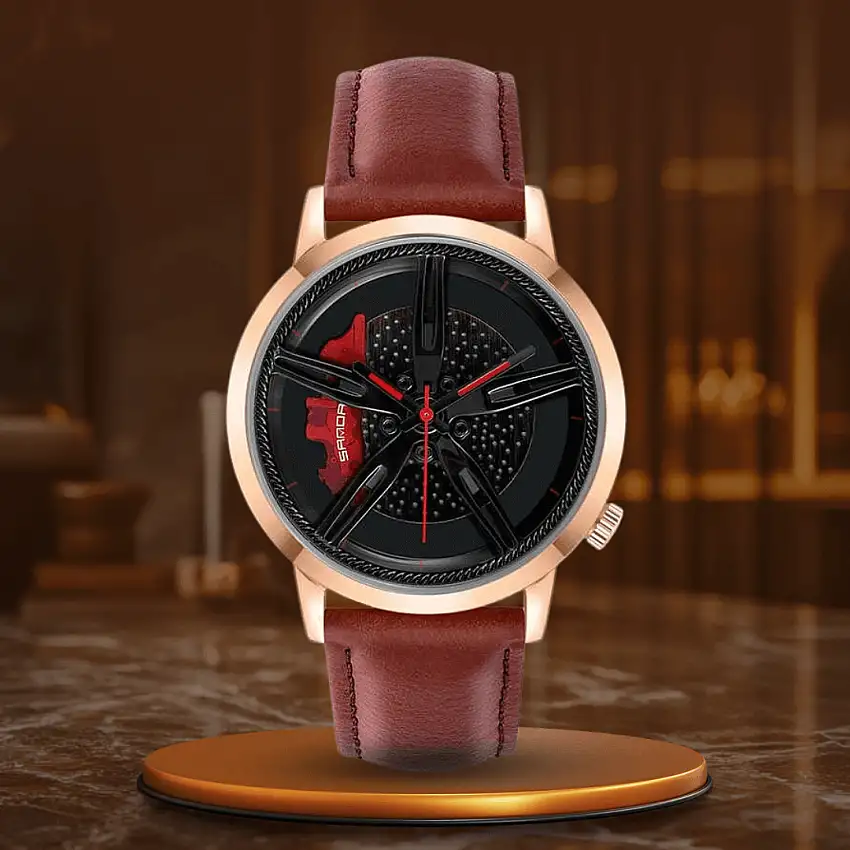 Rotating Hub Dial Quartz