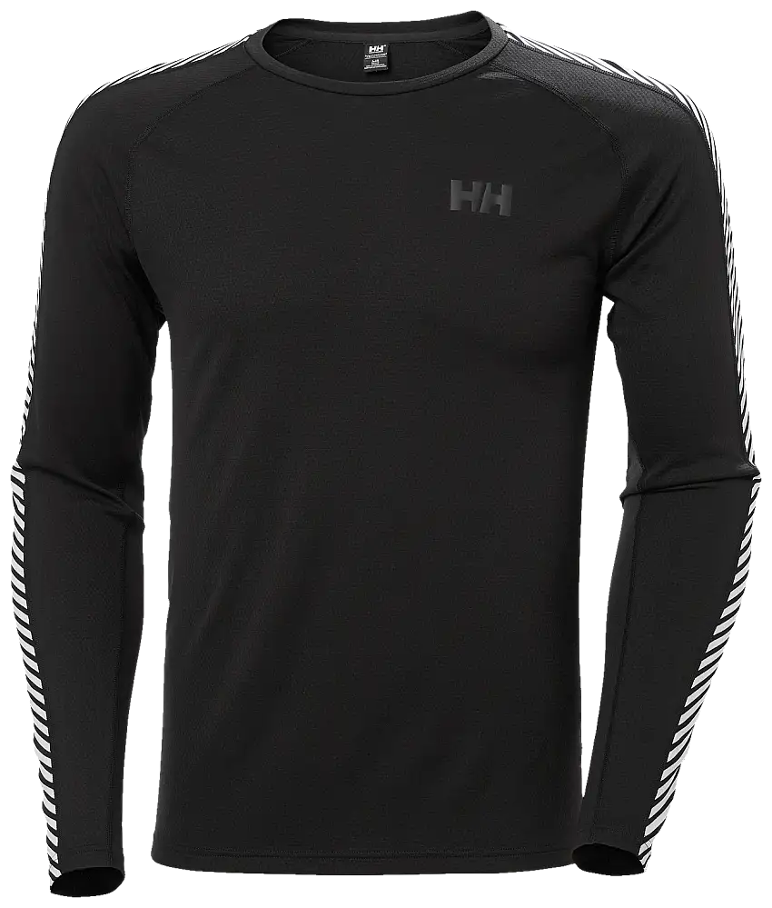 Helly Hansen Men's Lifa Active Stripe Crew Black