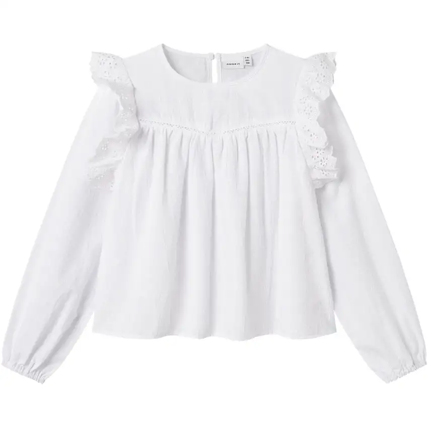 Name It Bright White Kanya Skjorta