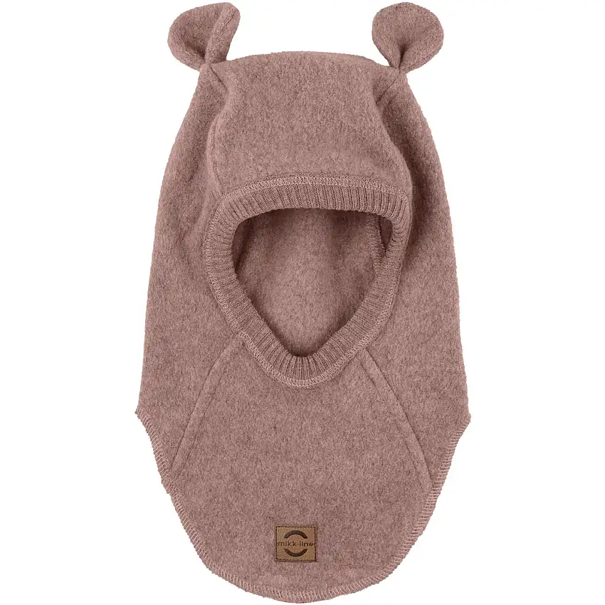 Mikk-Line Burlwood Melange Bomull Fleece Fullface Med Ører
