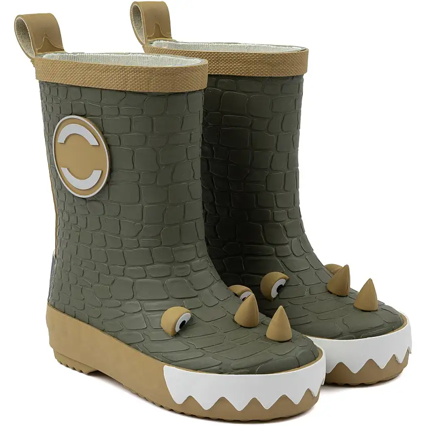 Mikk-Line Dusty Olive Dragon 3D Gummistövlar