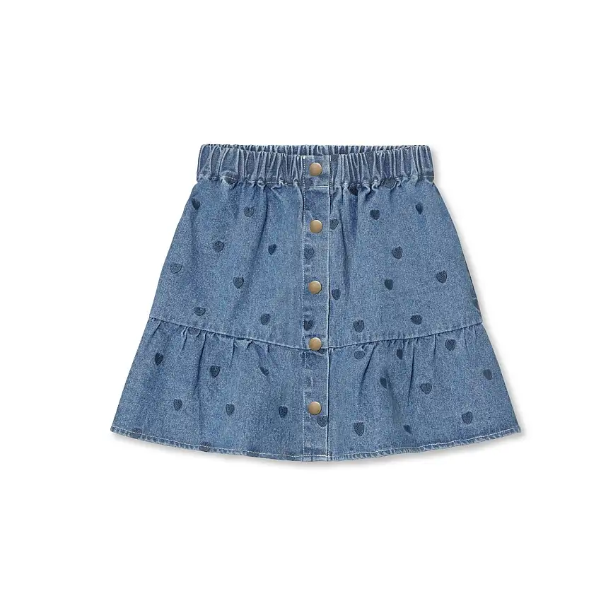 Fliink Ljus Denim Blue Donna Denim Kjol