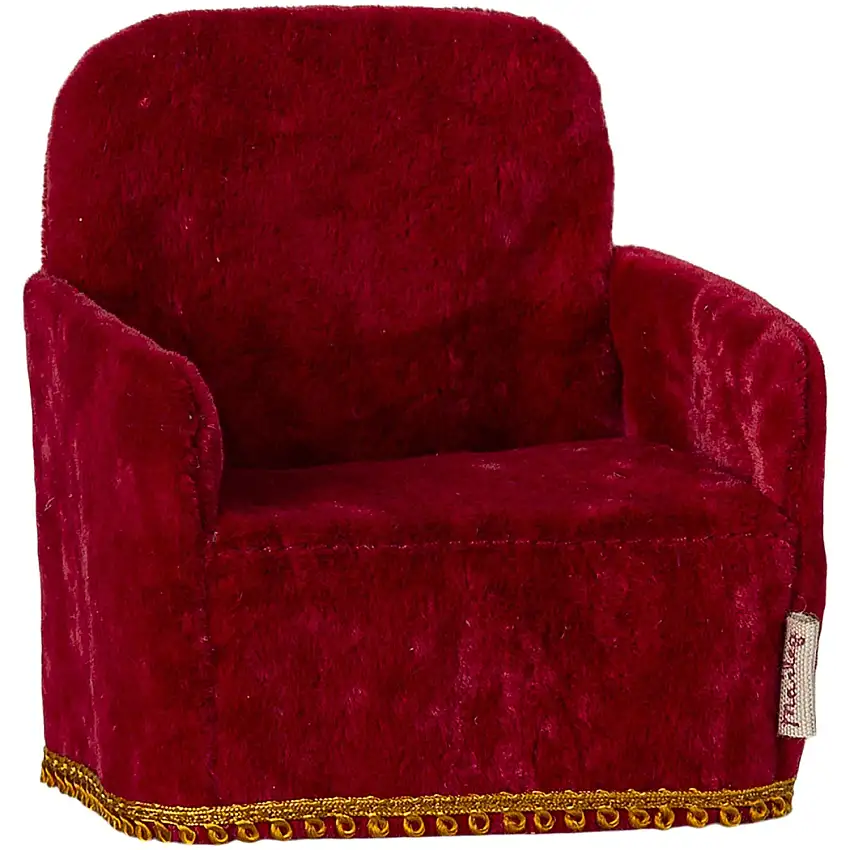Maileg Folding Chair, Mouse - Red