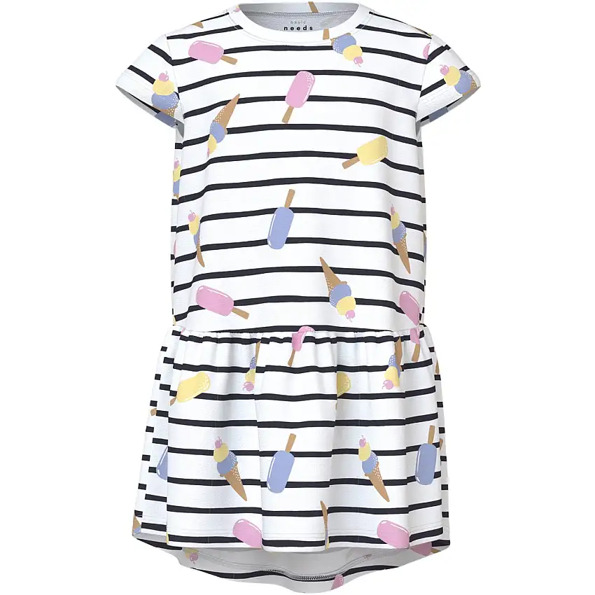 Name It Bright White Ice Vigga Capsl Klänning F1 Noos