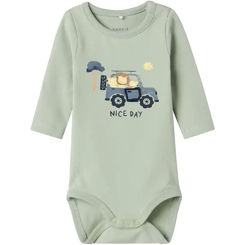 Name It Aqua Gray Hollow Body