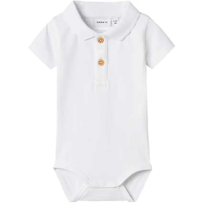 Name It Bright White Hofman Pikétröja Body